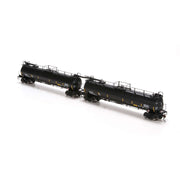 Athearn Genesis G67850 HO Scale Tank Train A/B Set  GATX No #