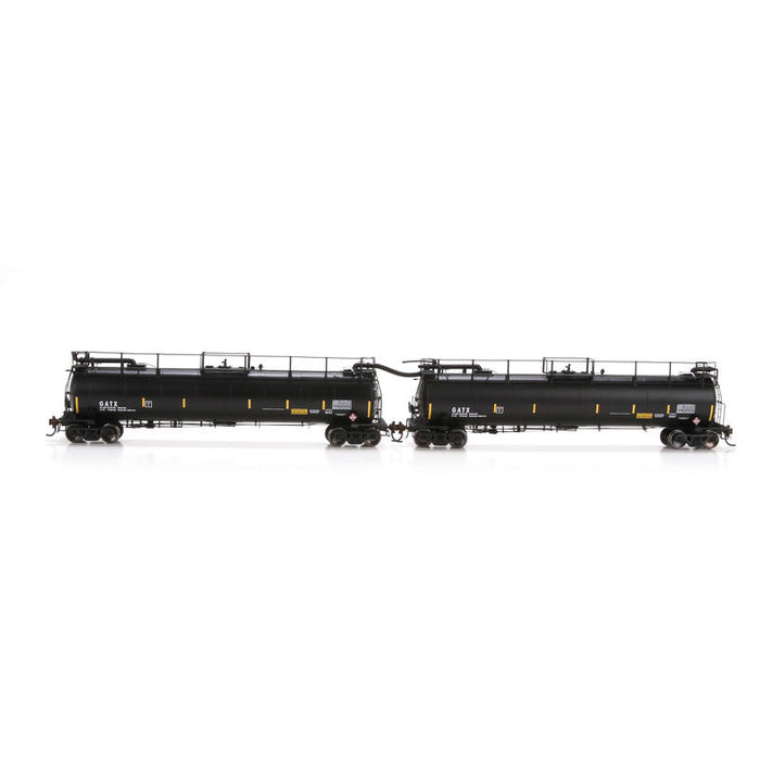 Athearn Genesis G67850 HO Scale Tank Train A/B Set  GATX No #
