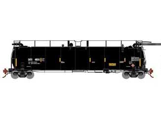 Athearn Genesis G67923 HO Scale Tank Train "Yellow Stripes" GATX 48616
