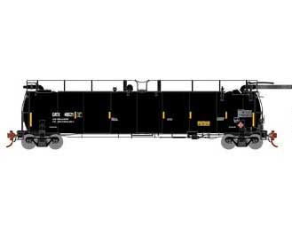 Athearn Genesis G67928 HO Scale Tank Train "Yellow Stripes" GATX 48621