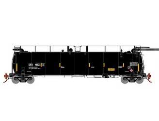 Athearn Genesis G67930 HO Scale Tank Train "Yellow Stripes" GATX 48623