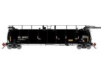 Athearn Genesis G67931 HO Scale Tank Train "Yellow Stripes" GATX 48624