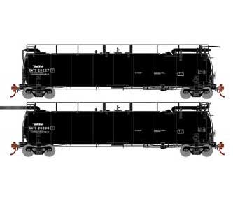 Athearn Genesis G67944 HO Scale Tank Train A/B Set "Small Logo" GATX 28227/28238