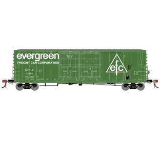 Athearn Genesis G68998 HO Scale 50' PC&F Double Plug Boxcar Evergreen EFCX 4396