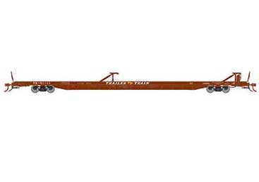 Athearn Genesis G69591 HO Scale F89-F TOFC Flatcar Trailer Train Oxide Red TTX 151111