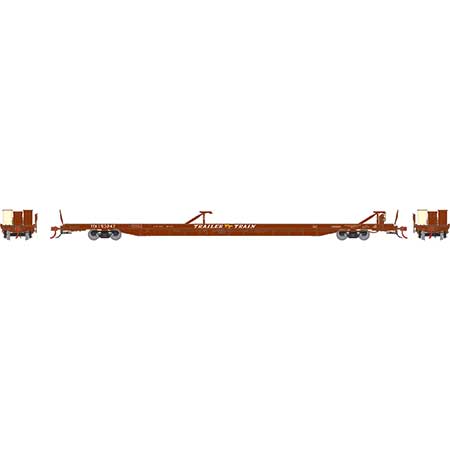 Athearn Genesis G69594 HO Scale F89-F TOFC Flatcar Trailer Train Oxide Red TTX 153247