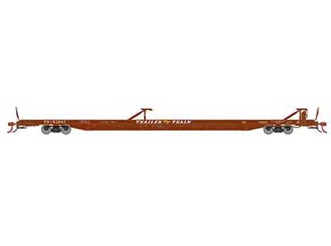 Athearn Genesis G69594 HO Scale F89-F TOFC Flatcar Trailer Train Oxide Red TTX 153247