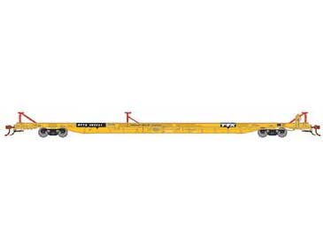 Athearn Genesis G69602 HO Scale F89-F TOFC Flatcar Trailer Train Yellow RTTX 151741