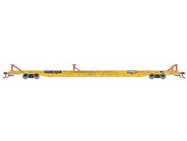 Athearn Genesis G69603 HO Scale F89-F TOFC Flatcar Trailer Train Yellow RTTX 151870