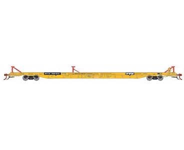 Athearn Genesis G69604 HO Scale F89-F TOFC Flatcar Trailer Train Yellow RTTX 152017