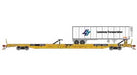 Athearn Genesis G70000 HO Scale F89-F Flatcar Trailer Train XTTX 154122 with Leaseway Trailer