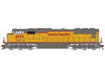 Athearn Genesis G75719 HO Scale SD70 Union Pacific Lightning Stripe UP 4000