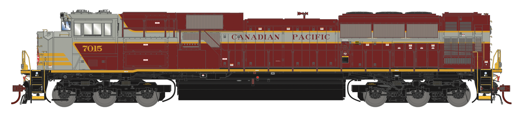 Athearn Genesis G75851 HO Scale SD70ACu Canadian Pacific Heritage CP 7015 DCC Sound
