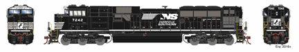 Athearn Genesis G75859 HO Scale SD70ACu Norfolk Southern NS 7242 DCC Sound