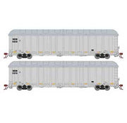 Athearn Genesis G76730 HO Scale NSC 6400 Gondola with Cover CIGX 2 Pack