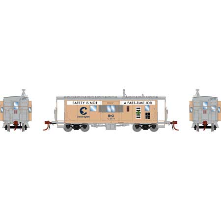 Athearn Genesis G78550 HO Scale ICC Caboose Chessie B&O C-3771 with Lights