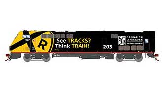 Athearn Genesis G81237 HO Scale P42DC Diesel Amtrak "Operation Lifesaver" 203