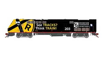 Athearn Genesis G81337 HO Scale P42DC Diesel Amtrak "Operation Lifesaver" 203 DCC Sound