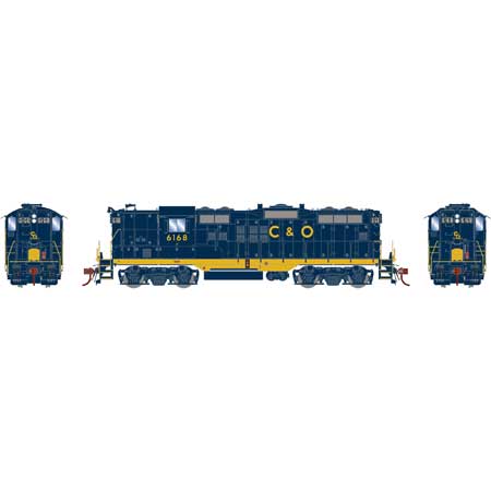 Athearn Genesis G82268 HO Scale EMD GP9 Chesapeake & Ohio C&O 6168