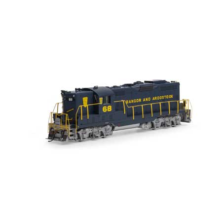 Athearn Genesis G82345 HO Scale EMD GP7 Bangor & Aroostook BAR 68 DCC & Sound