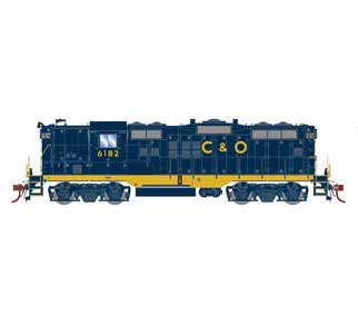Athearn Genesis G82370 HO Scale EMD GP9 Chesapeake & Ohio C&O 6182 DCC and Sound