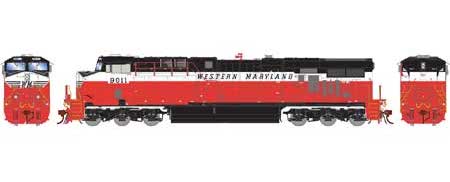 Athearn Genesis G83065 HO Scale GE ES44AC Diesel “Legendary Liveries” Western Maryland WM 9011
