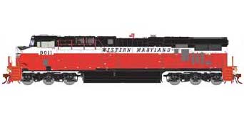 Athearn Genesis G83065 HO Scale GE ES44AC Diesel “Legendary Liveries” Western Maryland WM 9011