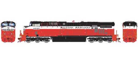 Athearn Genesis G83066 HO Scale GE ES44AC Diesel “Legendary Liveries” Western Maryland WM 9023