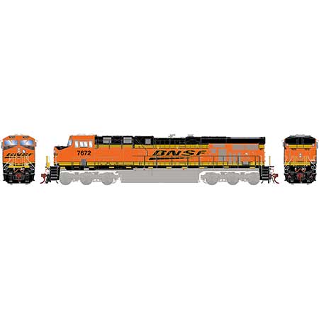 Athearn Genesis G83099 HO Scale GE ES44DC BNSF "Wedge" 7672