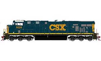 Athearn Genesis G83189 HO Scale GE ES44DC CSX "YN3" 5226 DCC Sound