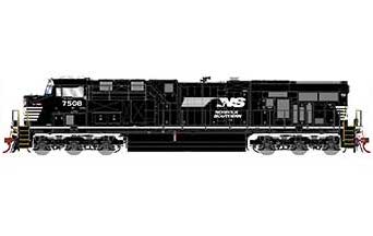 Athearn Genesis G83194 HO Scale GE ES40DC Norfolk Southern NS 7508 DCC Sound
