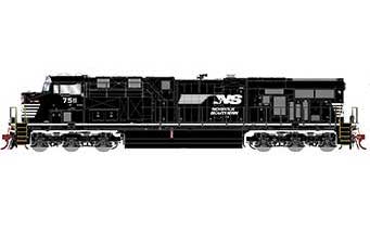 Athearn Genesis G83195 HO Scale GE ES40DC Norfolk Southern NS 7511 DCC Sound