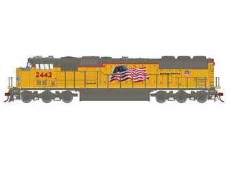 Athearn Genesis G8522 HO Scale EMD SD60 Diesel Union Pacific (Flag) UP 2442 DCC Sound