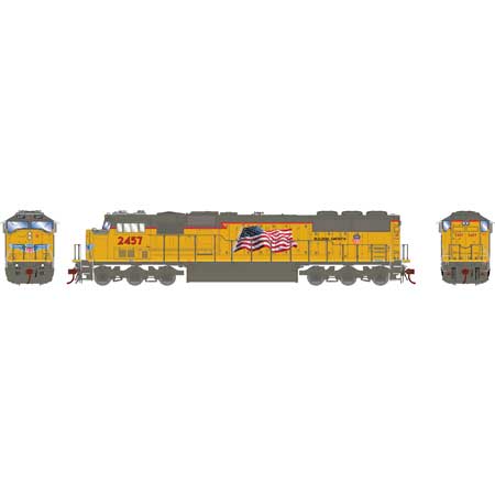 Athearn Genesis G8423 HO Scale EMD SD60 Diesel Union Pacific (Flag) UP 2457