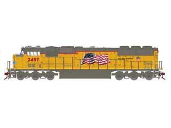 Athearn Genesis G8423 HO Scale EMD SD60 Diesel Union Pacific (Flag) UP 2457