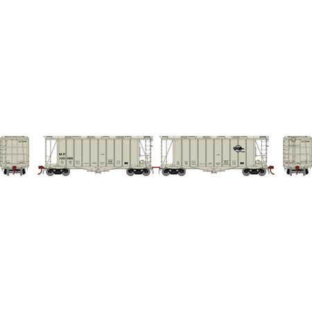 Athearn Genesis G87485 HO Scale GATC 2600 Airslide Hopper Missouri Pacific MP w/ Drawbar set 720986