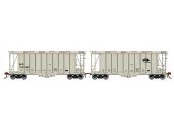 Athearn Genesis G87485 HO Scale GATC 2600 Airslide Hopper Missouri Pacific MP w/ Drawbar set 720986