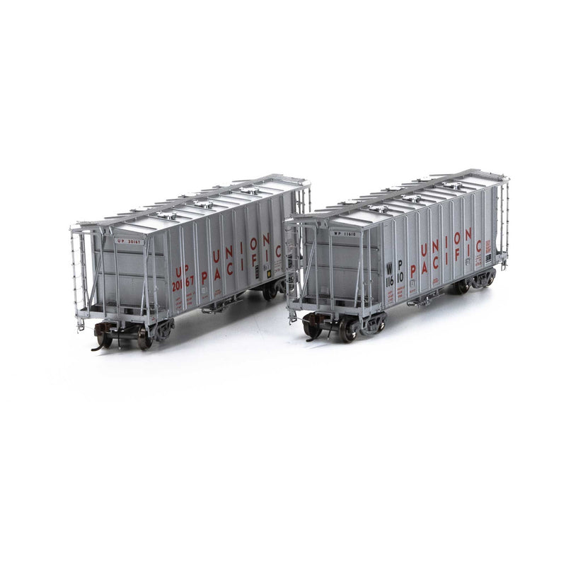 Athearn Genesis G87673 HO Scale GATC 2600 Airslide Hopper Union Pacific WP 2 Pack