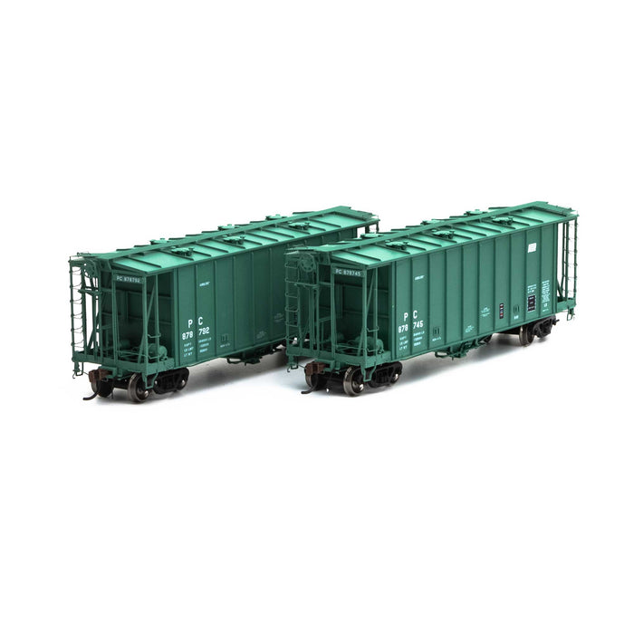 Athearn Genesis G87687 HO Scale GATC 2600 Airslide Hopper Penn Central PC 2 Pack