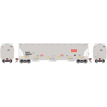 Athearn Genesis G89453 HO Scale Trinity 3 Bay Covered Hopper Frisco Heritage BNSF 480539