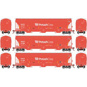 Athearn Genesis G89950 HO Scale Trinity 3 Bay Covered Hopper GACX 3 Pack #1