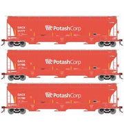 Athearn Genesis G89950 HO Scale Trinity 3 Bay Covered Hopper GACX 3 Pack #1