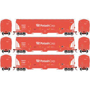 Athearn Genesis G89951 HO Scale Trinity 3 Bay Covered Hopper GACX 3 Pack #2
