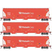 Athearn Genesis G89951 HO Scale Trinity 3 Bay Covered Hopper GACX 3 Pack #2