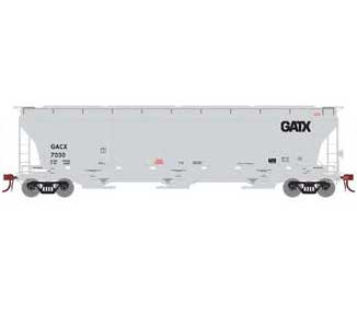 Athearn Genesis G89952 HO Scale Trinity 3 Bay Covered Hopper GATX 7030