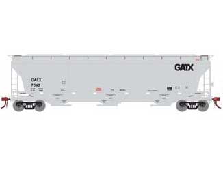 Athearn Genesis G89953 HO Scale Trinity 3 Bay Covered Hopper GATX 7042