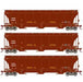 Athearn Genesis G89960 HO Scale Trinity 3 Bay Covered Hopper "Re-paint" BNSF 3 Pack