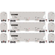 Athearn Genesis G89963 HO Scale Trinity 3 Bay Covered Hopper Norfolk Southern NS 3 Pack #1