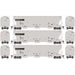 Athearn Genesis G89963 HO Scale Trinity 3 Bay Covered Hopper Norfolk Southern NS 3 Pack #1
