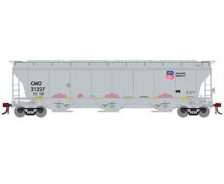 Athearn Genesis G89966 HO Scale Trinity 3 Bay Covered Hopper Union Pacific CMO 21227